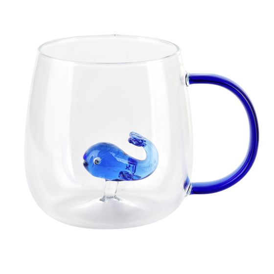 Allesken, läpinäkyvä, borosilikaattilasi muki, 400 ml, P:11.5 x L:9.5 x K:7.5 cm