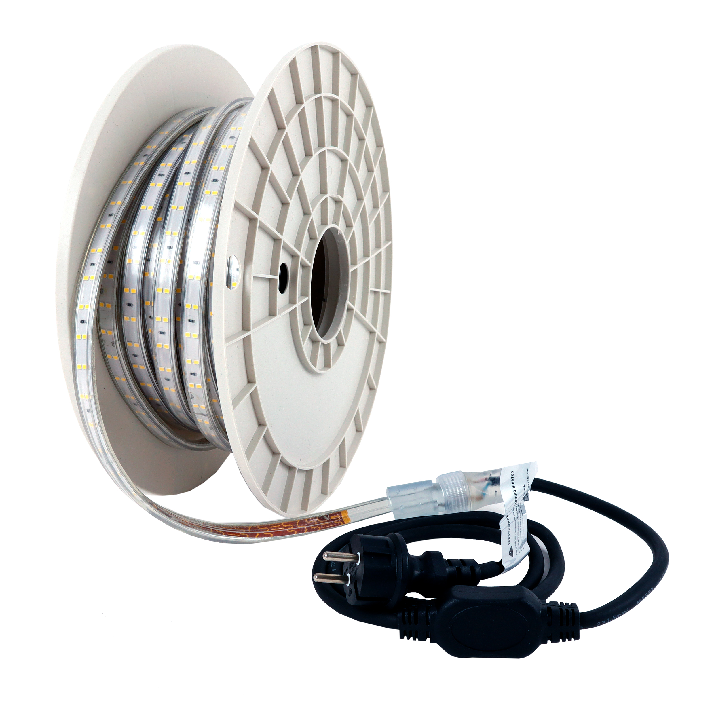 Led Energie Työmaavalonauha 230V 25m 14*7mm 20000lm 4000K 8W/m 800lm/m