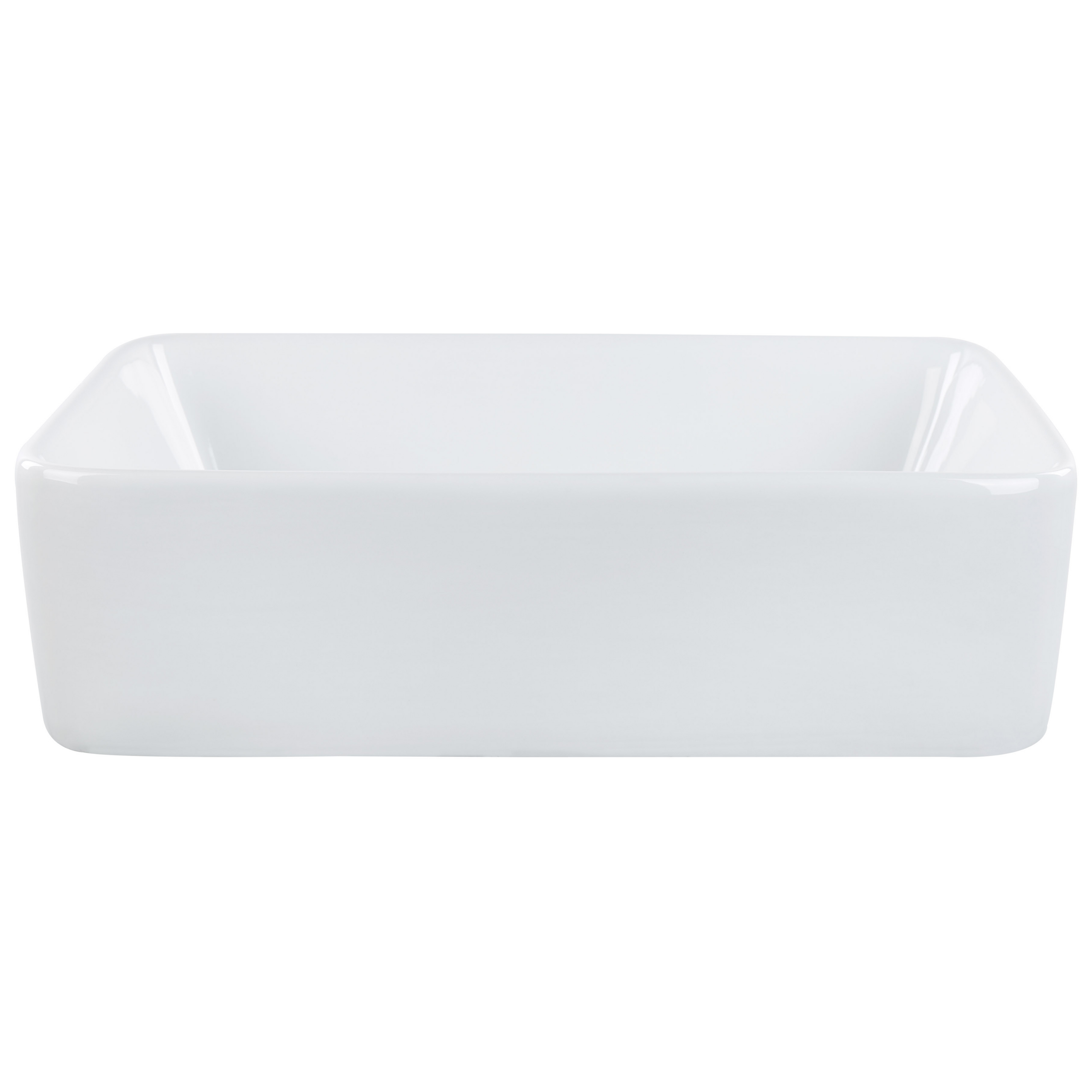 Pesuallas tason päälle TRAVESIA 49 x 38 cm keramiikka Valkoinen