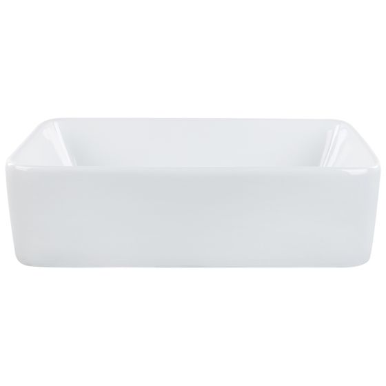 Pesuallas tason päälle TRAVESIA 49 x 38 cm keramiikka Valkoinen