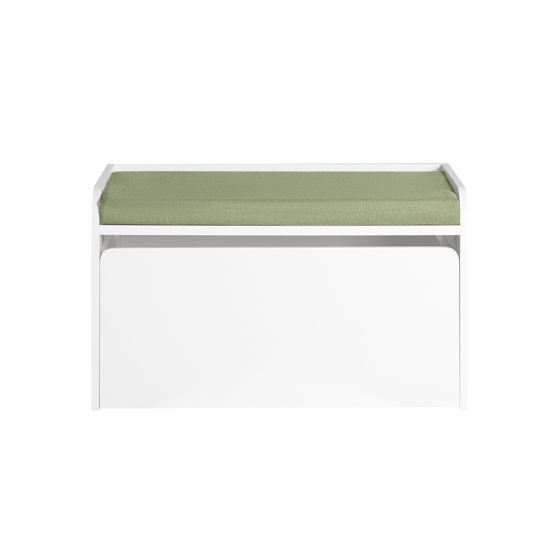 SoBuy Lasten lelusäilytyspenkki KMB80-W ekologinen valkoinen