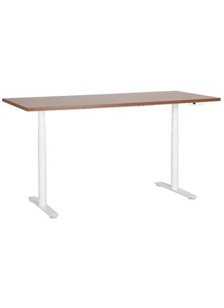 Sähkösäädettävä työpöytä DESTINAS Ruskea/valkoinen 180 cm 80 cm