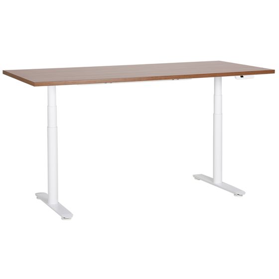 Sähkösäädettävä työpöytä DESTINAS Ruskea/valkoinen 180 cm 80 cm
