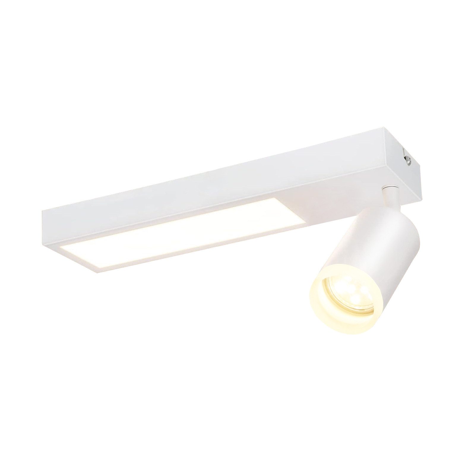 NETTLIFE Kattospottivalaisin 1 lamppu GU10 makuuhuoneeseen 3000k 20W musta keittiön lamppu lämmin valkoinen säädettävä makuuhuoneeseen keittiöön