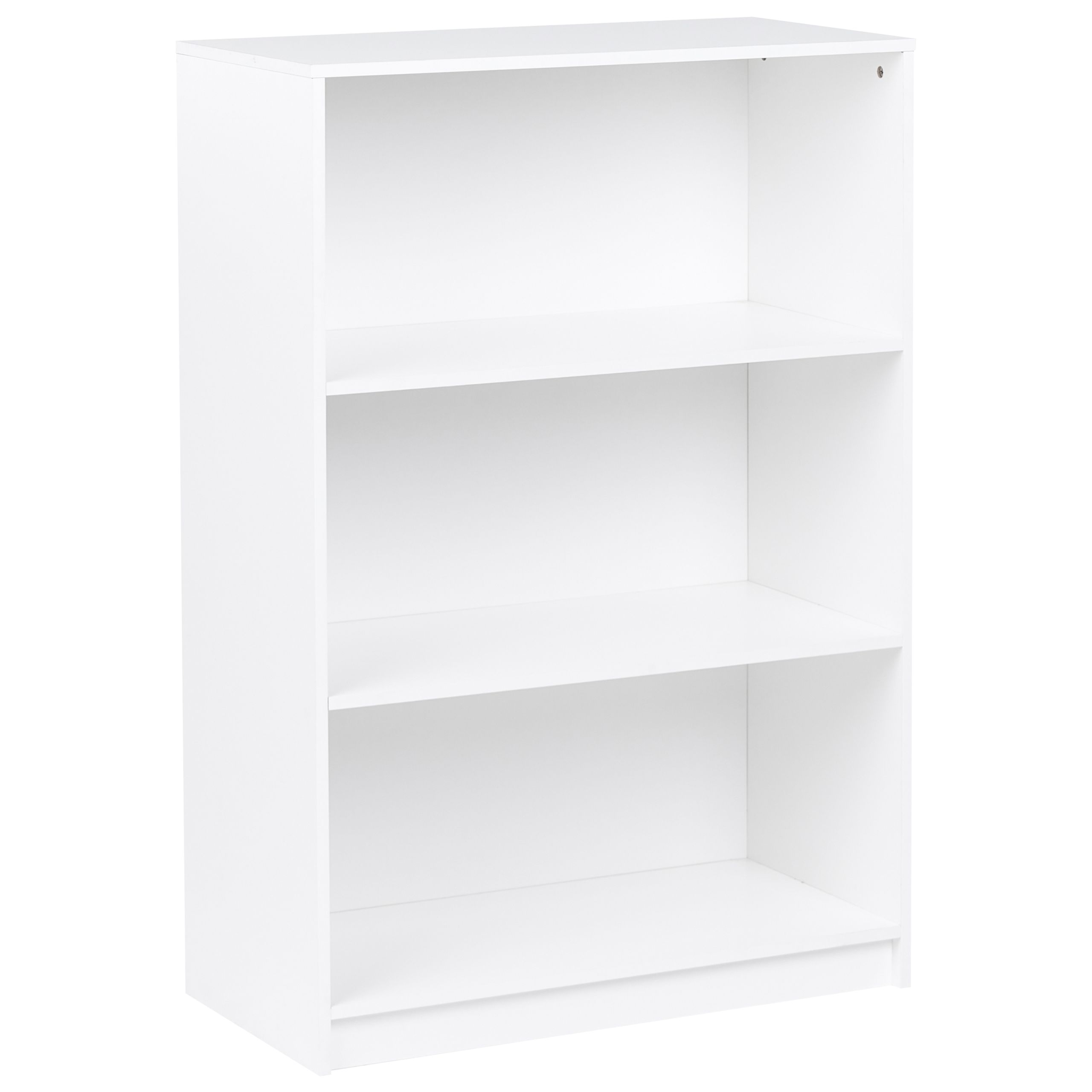Kirjahylly 3 tasoa ZEHNA 117 cm Valkoinen