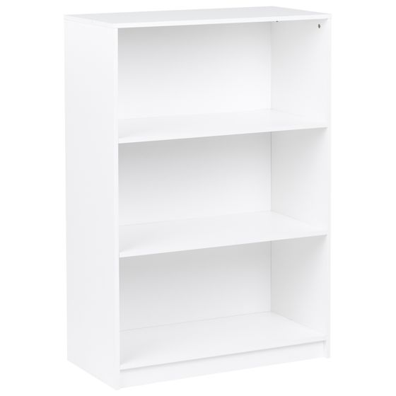 Kirjahylly 3 tasoa ZEHNA 117 cm Valkoinen