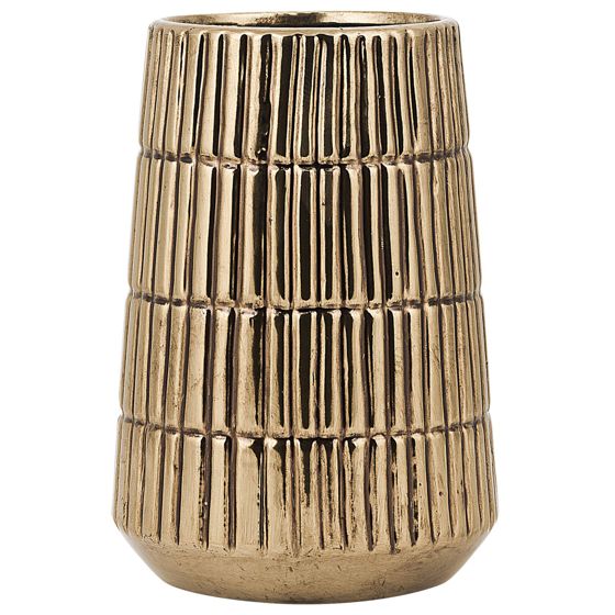 Koristemaljakko QANAWAT kivitavara 22 cm Kulta