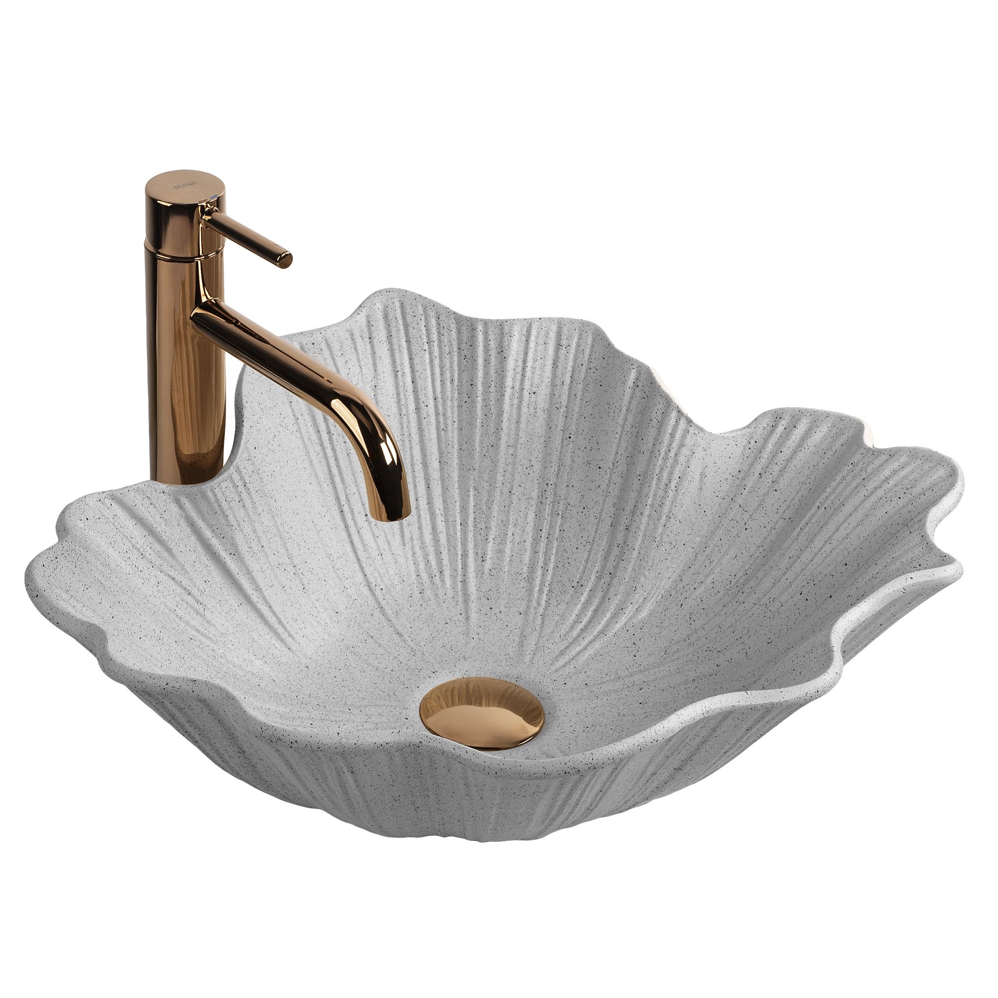 REA tasoallas Flower Grey , Harmaa, 47,5x40x17cm