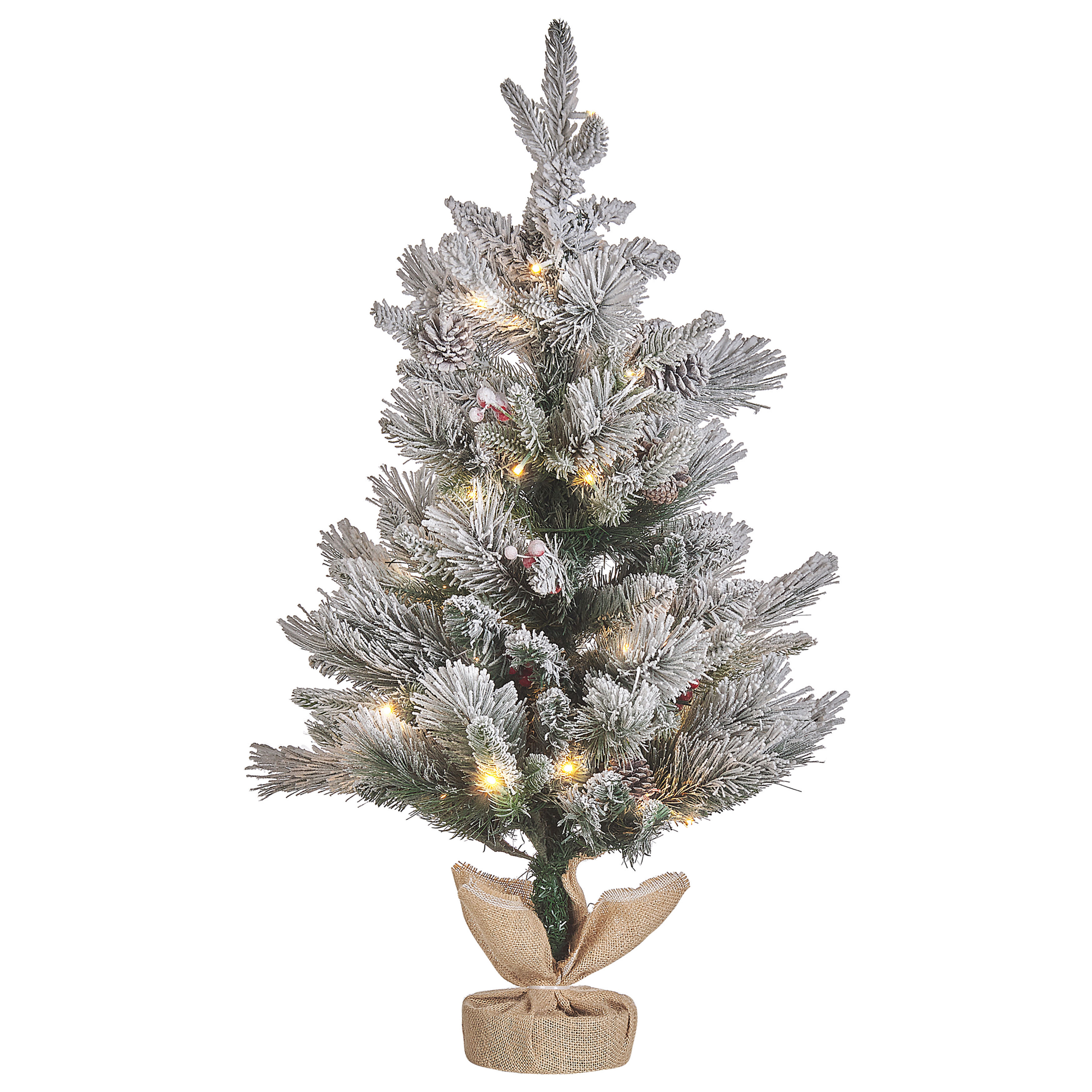 Luminen joulukuusi LED-valo MALIGNE 90 cm Valkoinen