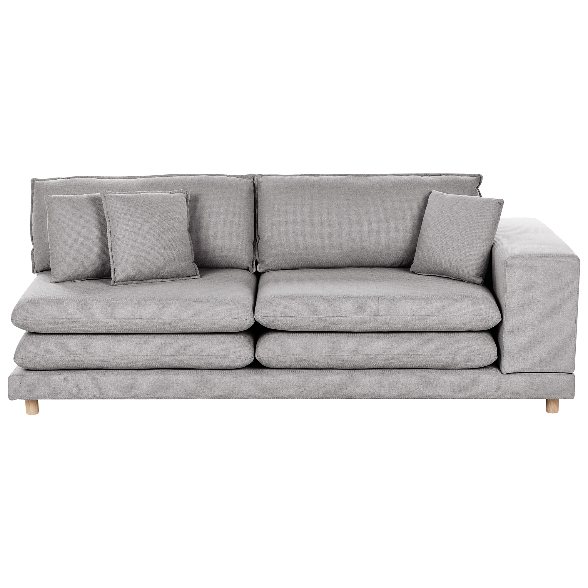 Sohva HEDEN kangas Harmaa tyynyllä 2-istuttava