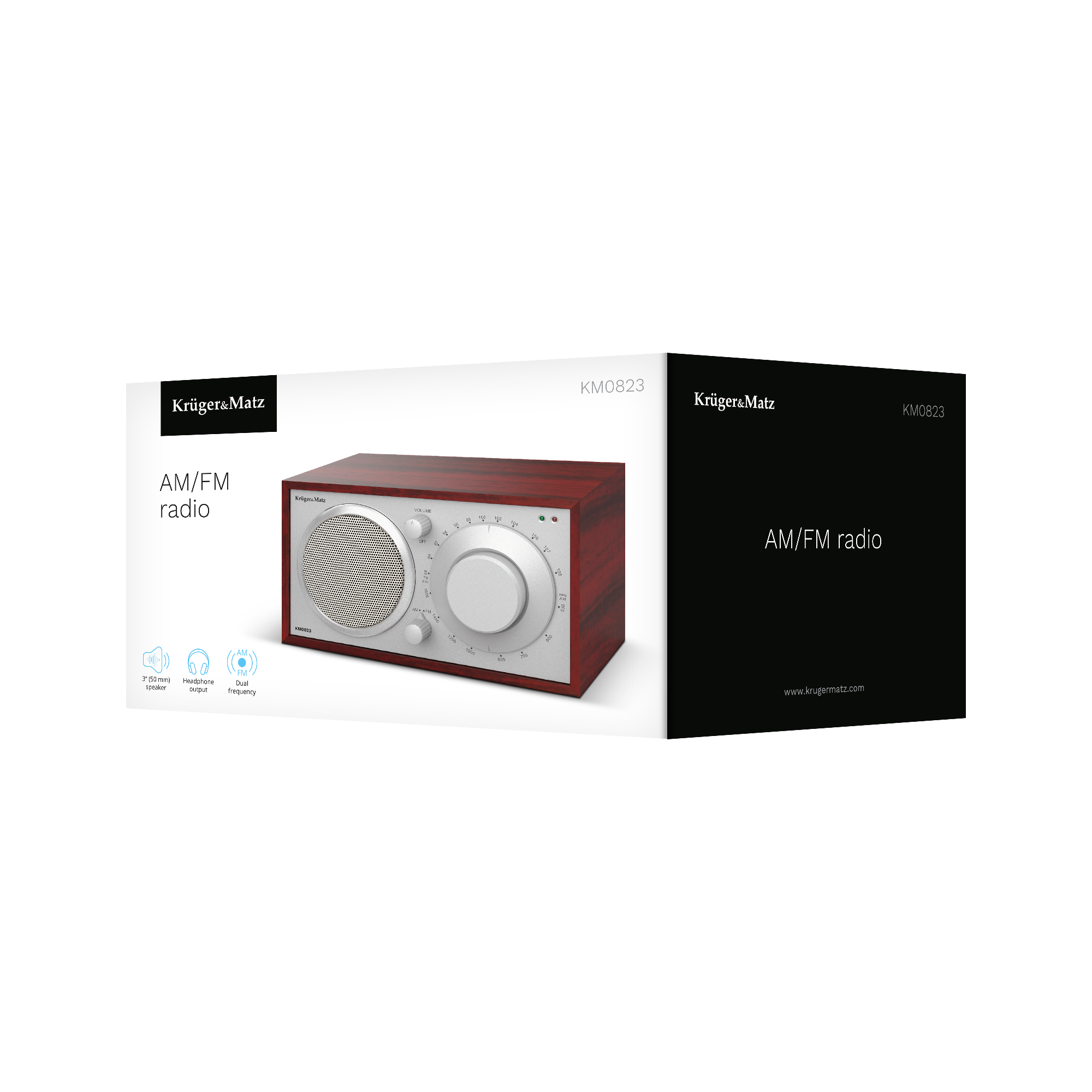 Kruger&Matz FM/AM-keittiöradio, tehokas kaiutin, AUX-liitäntä 3,5 mm