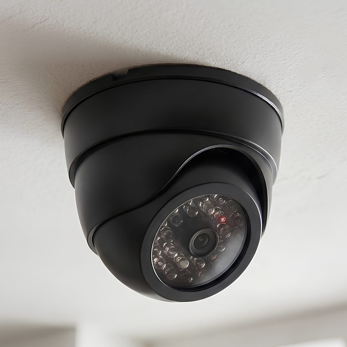 Kupolinmuotoinen valvontakamera sisä- / ulkokäyttöön näkyvillä LED-valoilla