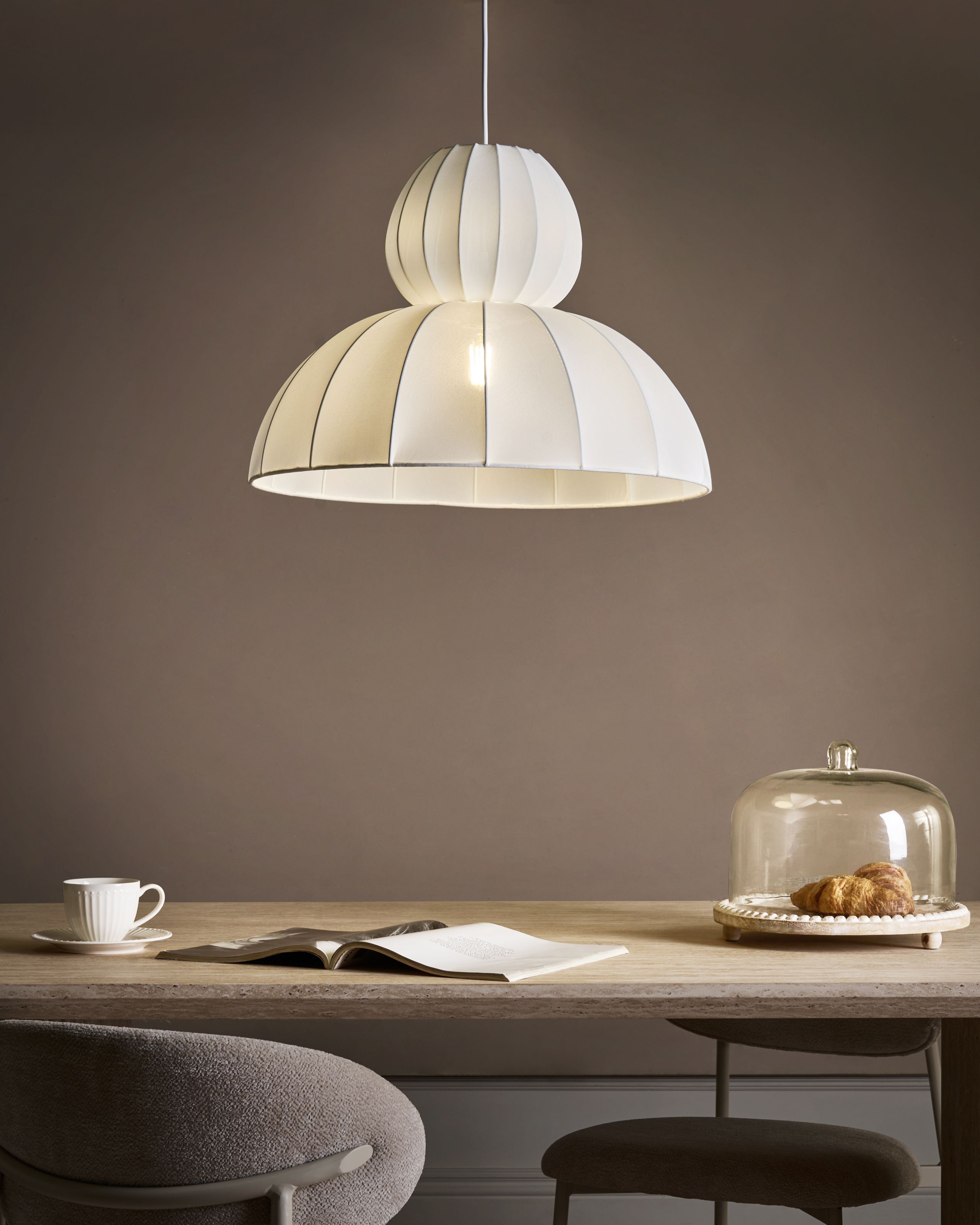 Riippuvalaisin GOELETTE keinosilkki Valkoinen