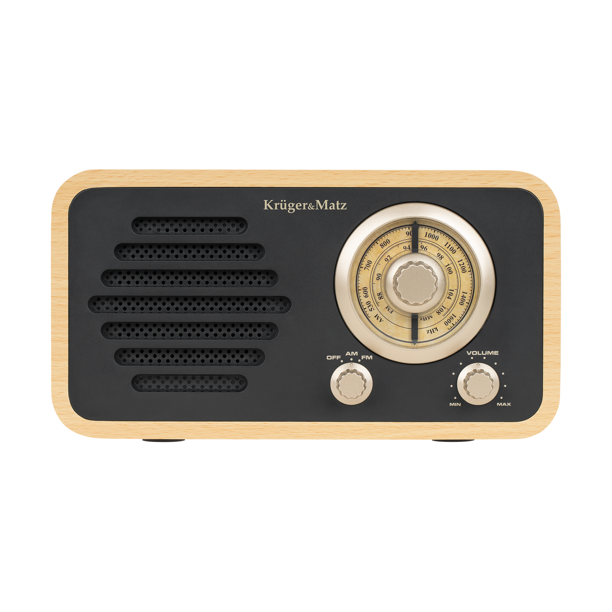 Kruger&Matz AM/FM-verkkoradio RETRO-teleskooppiantennilla