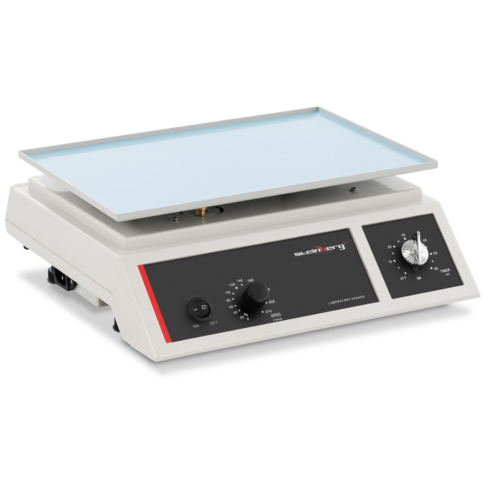 Laboratoriokäyttöön tarkoitettu orbitaalinen ravistelija koeputkille 0–210 rpm