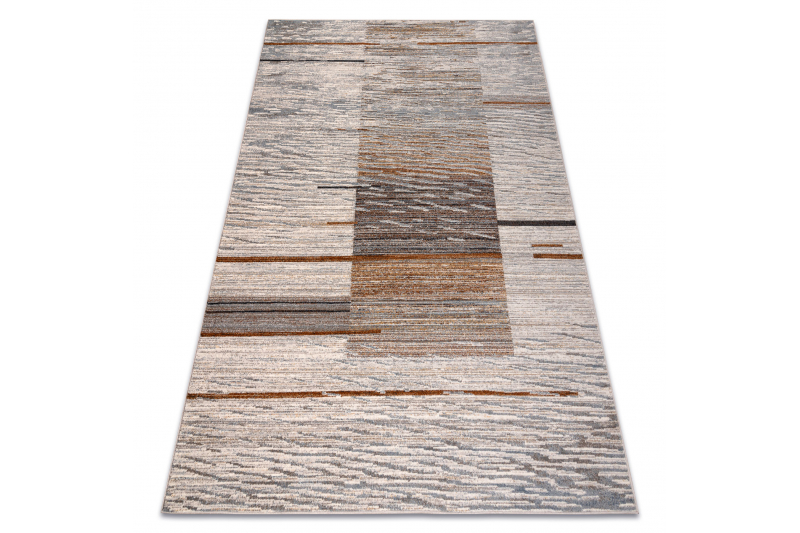 Villamatto NAIN Raidat 1282/51655 harmaa / ruskea 160x230 cm