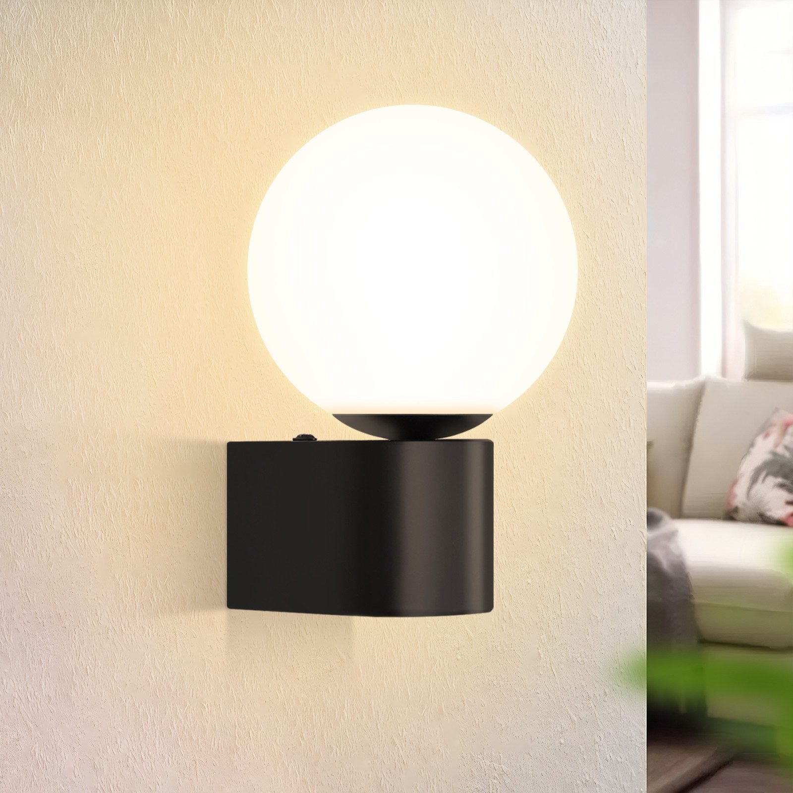 NETTLIFE Moderni, olohuoneen, seinävalaisin, sisäseinävalaisin, , mustavalkoinen, G9- kanta, max.