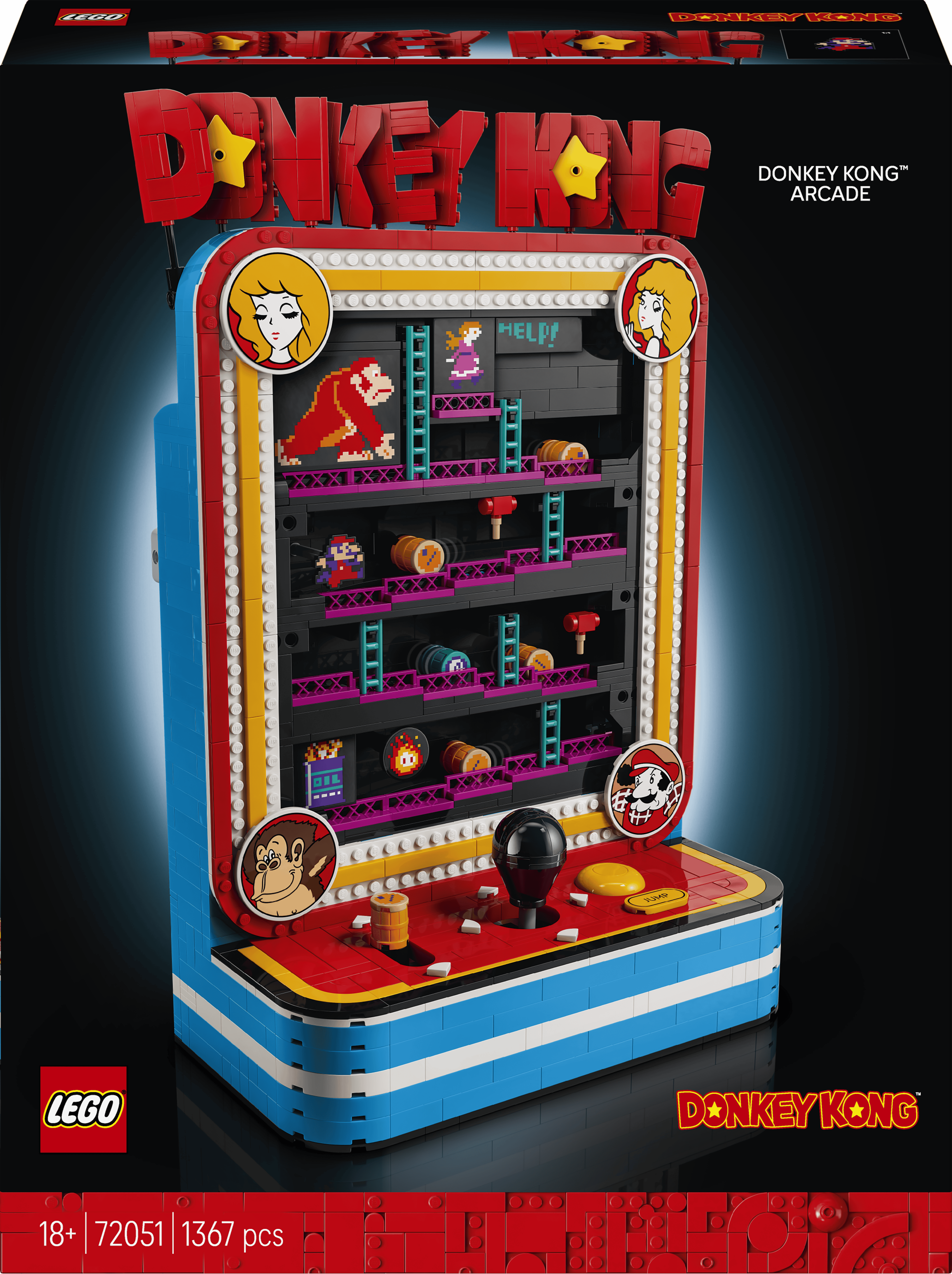 Lego Super Mario Donkey Kong -pelihallisetti 1367 osaa (72051)
