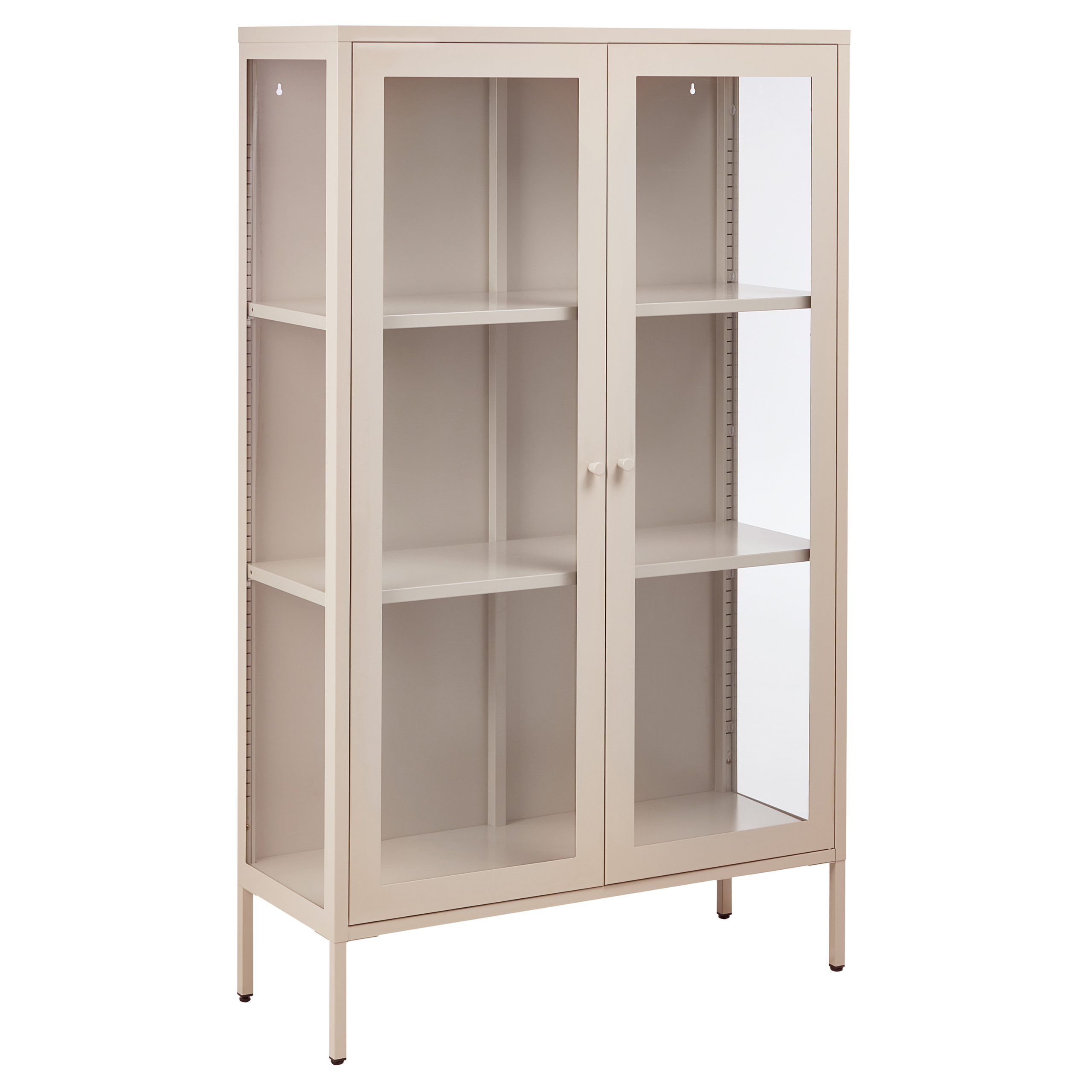 Vitriini NASH 90 cm Metalli Beige