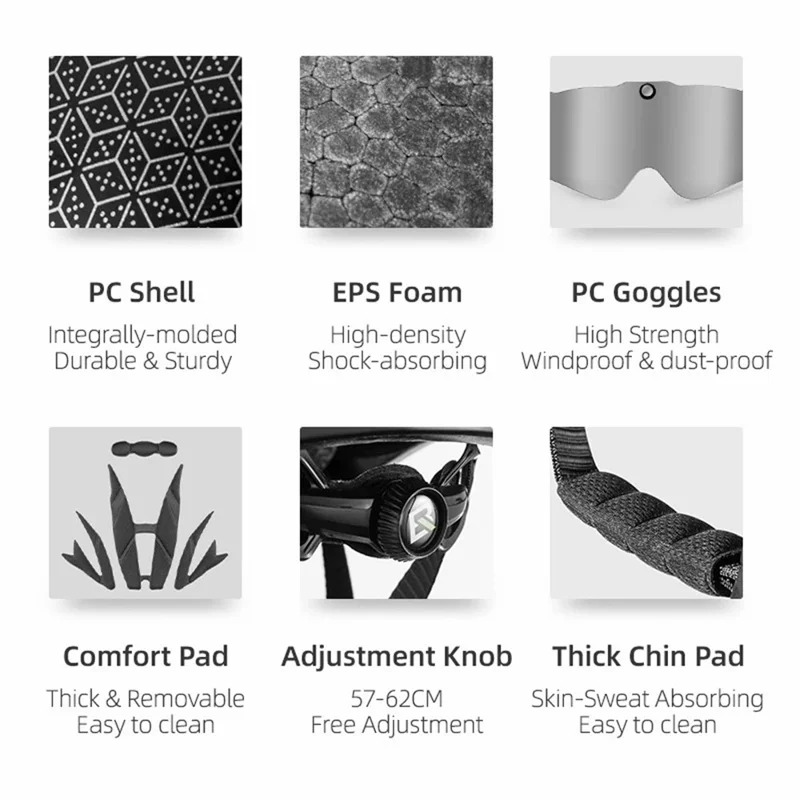 Pyöräilykypärä EPS-iskunvaimennuksella ja aurinkolasilla