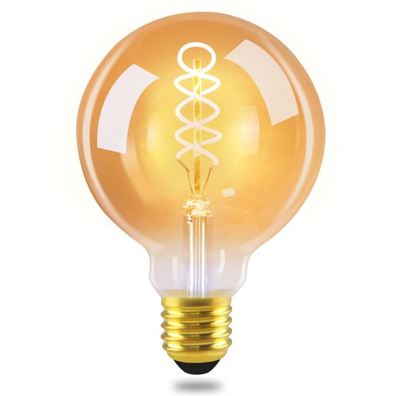 ZMH LED-lamppu, E27-lamppu, G95/G125, Old Edison 4W -lamppu