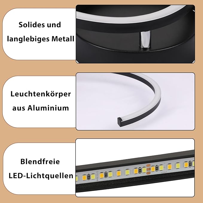 ZMH LED-kattovalaisin - 24 W moderni muotoilu 3000 K 330° kierto