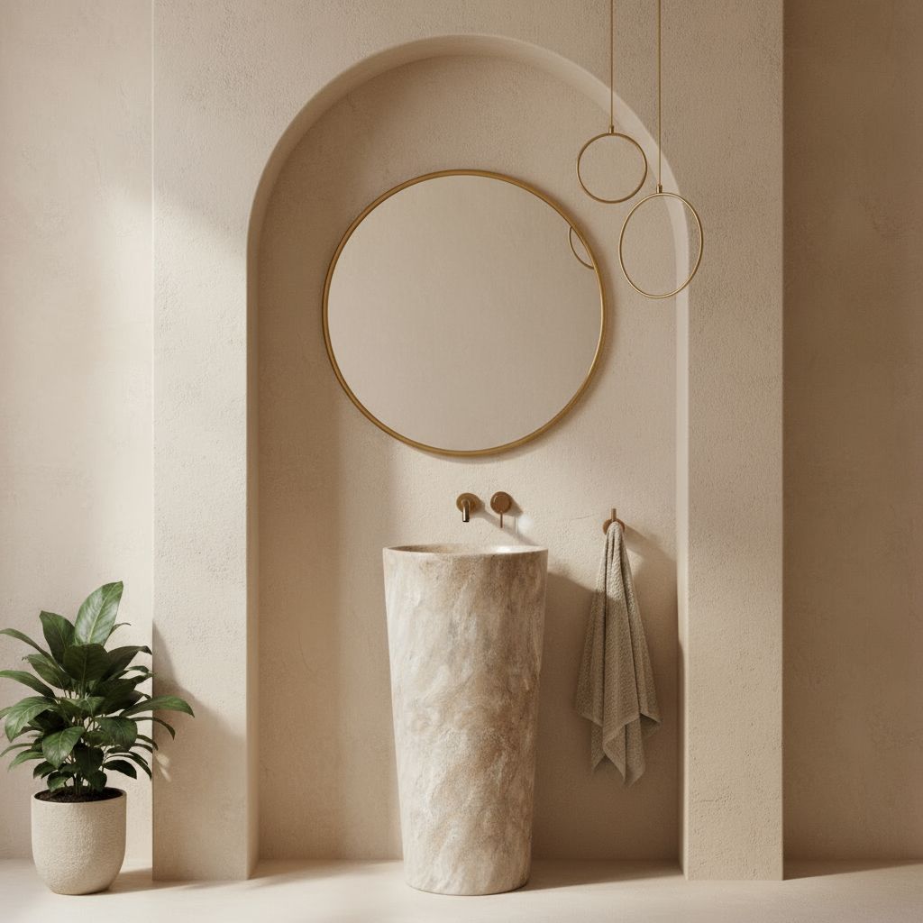 REA kylpyhuoneteline 5805 TOMI harjattu kupari, 3X4X5CM