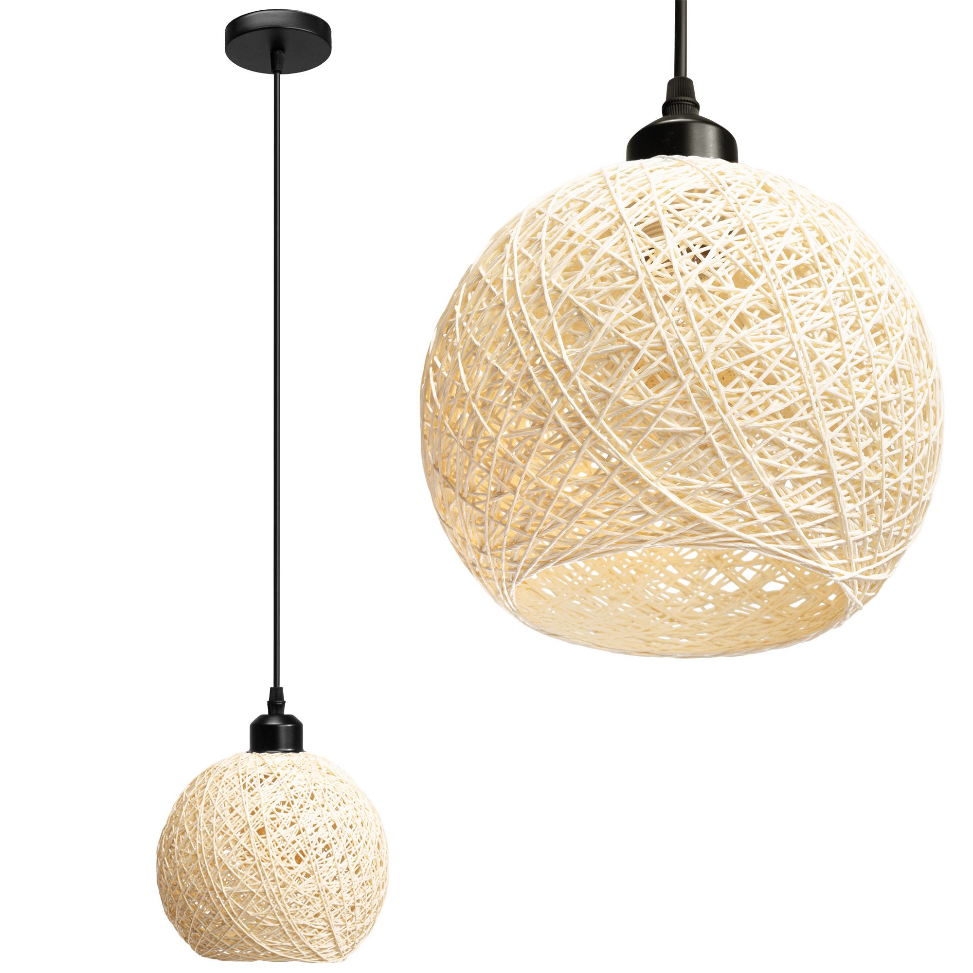 TOOLIGHT riippuva kattovalaisin APP1320-1CP BOHO beige, 18x20x18cm