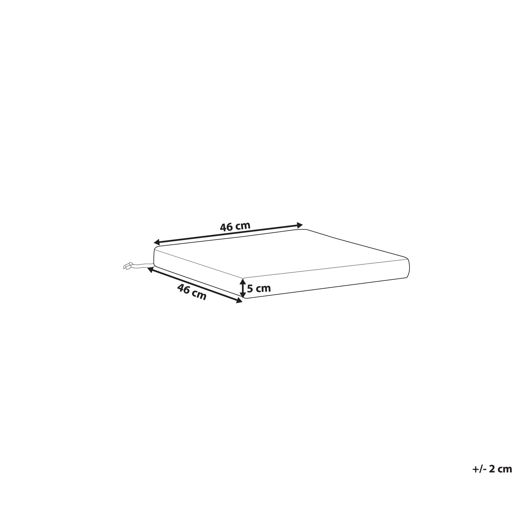 Puutarhatuolin istuintyyny SASSARI PREMIUM 46 x 46 cm Vaaleanvihreä