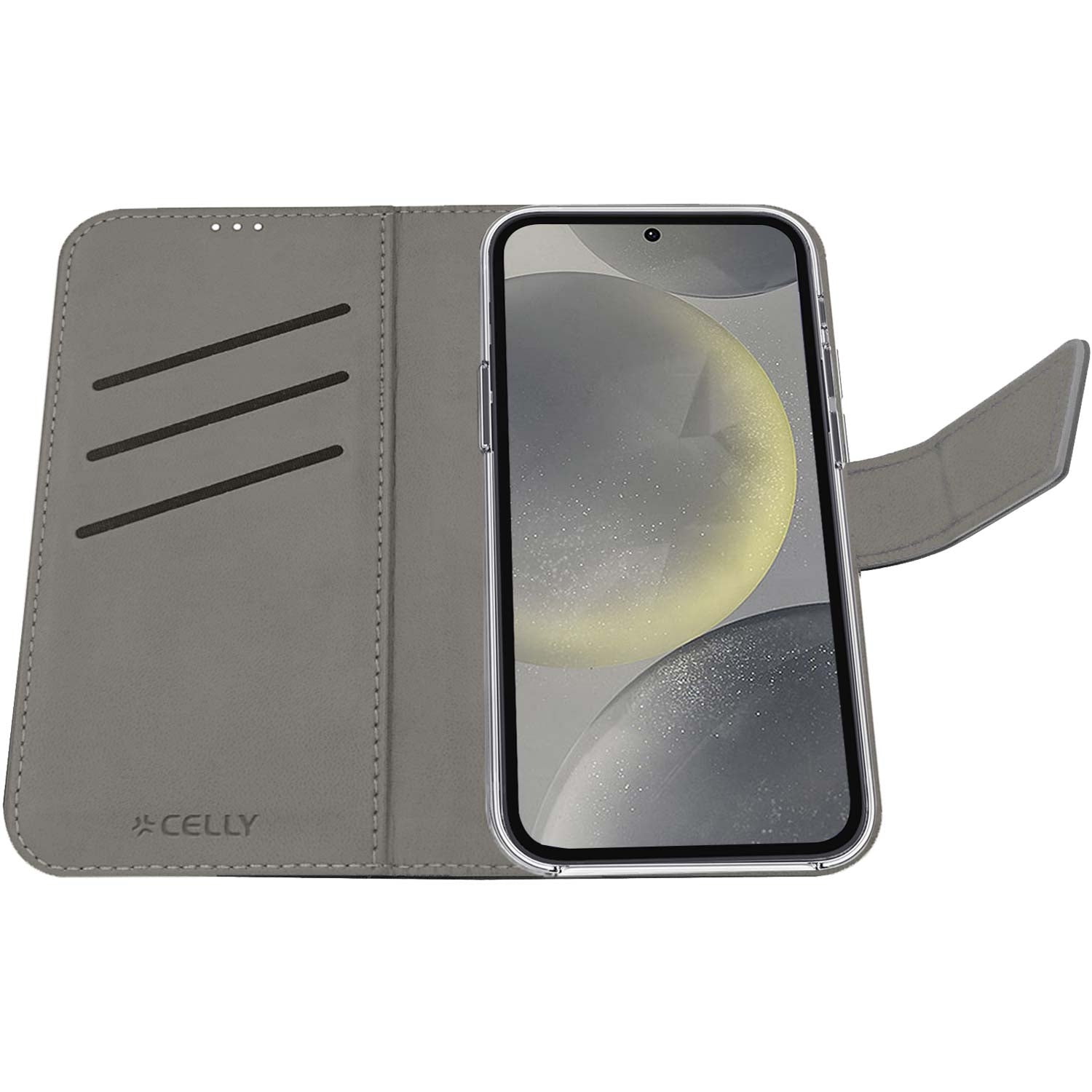 Wally Wallet Case Galaxy S24 5G Musta