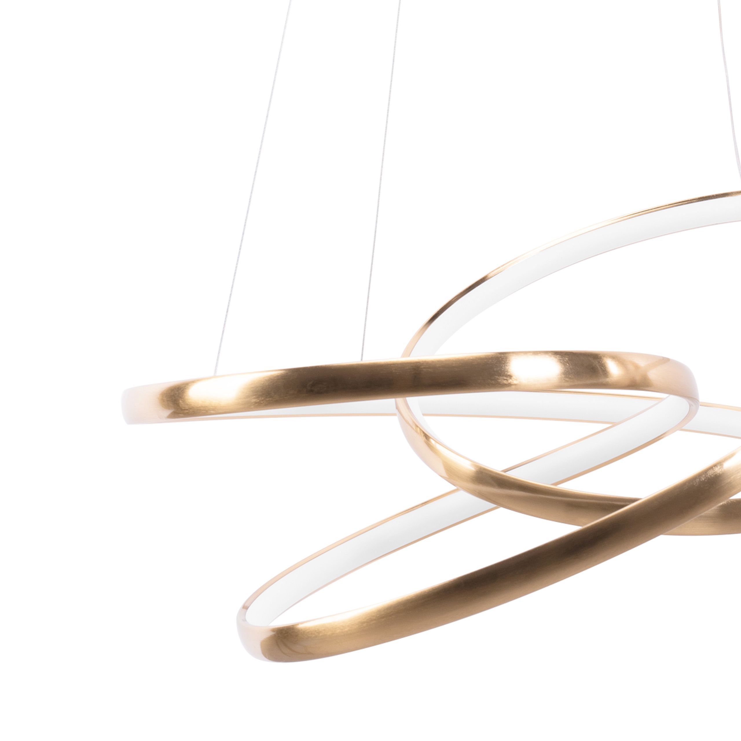 TOOLIGHT riippuva kattovalaisin LED G005-CP kulta, 50x50x15cm