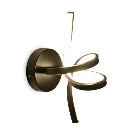 NETTLIFE LED - seinävalaisin musta sisäkäyttöön, 7W, lämmin Valkoinen, 3000K, moderni, portaikko, alumiini