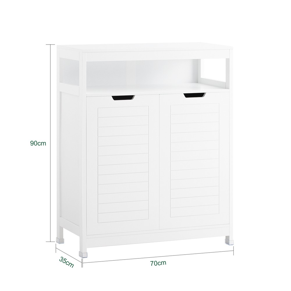 SoBuy kestävän laadun kaappi BZR121-W valkoinen 70x35x90cm