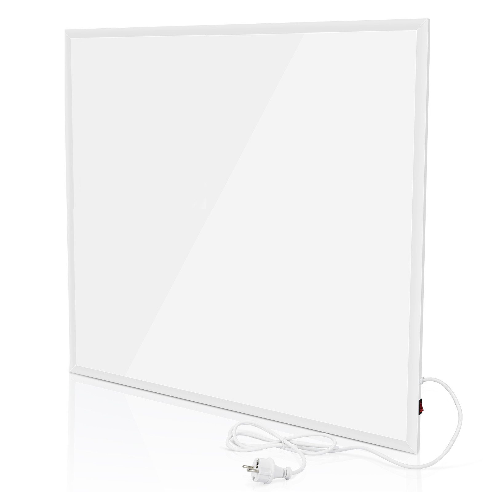 NETTLIFE Seinään asennettava infrapunalämmitin, Energiatehokas 350W ylikuumenemissuojalla, 62x62x1.5cm