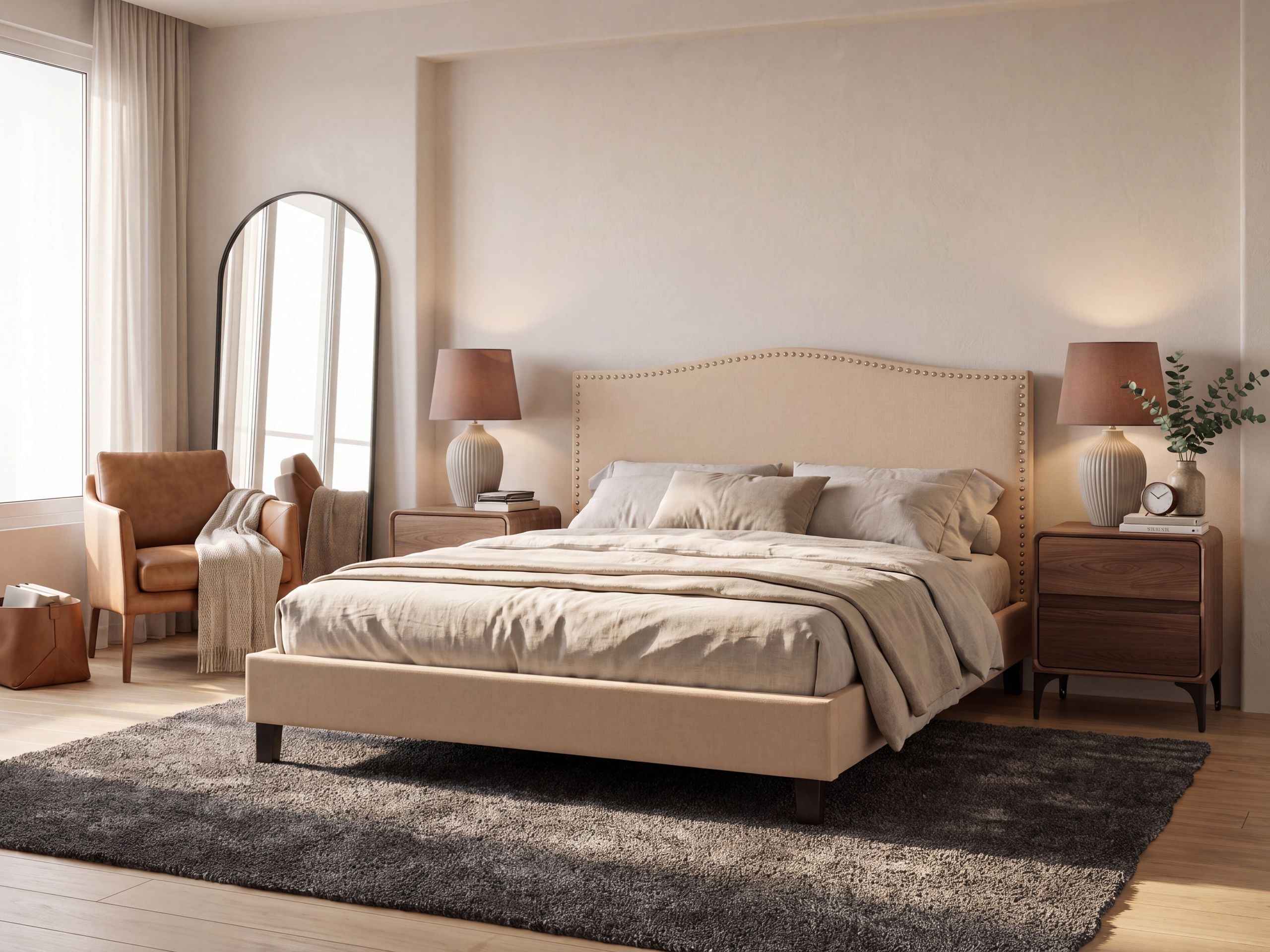 Sänky Kangas MONTPELLIER 160 x 200 cm Beige