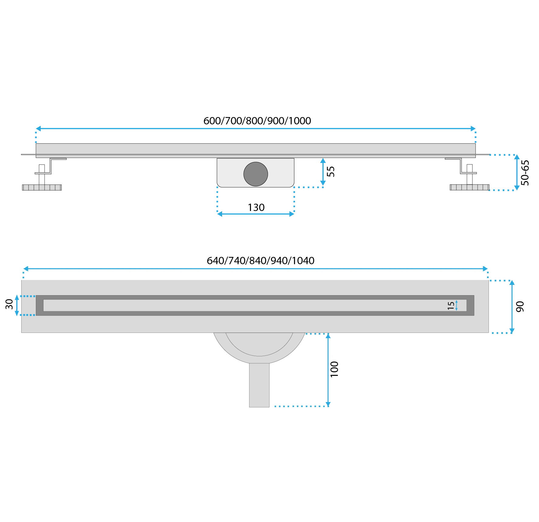 REA Linjalattiakaivo NEOX SLIM PRO 60 musta, 64X9X6,5CM