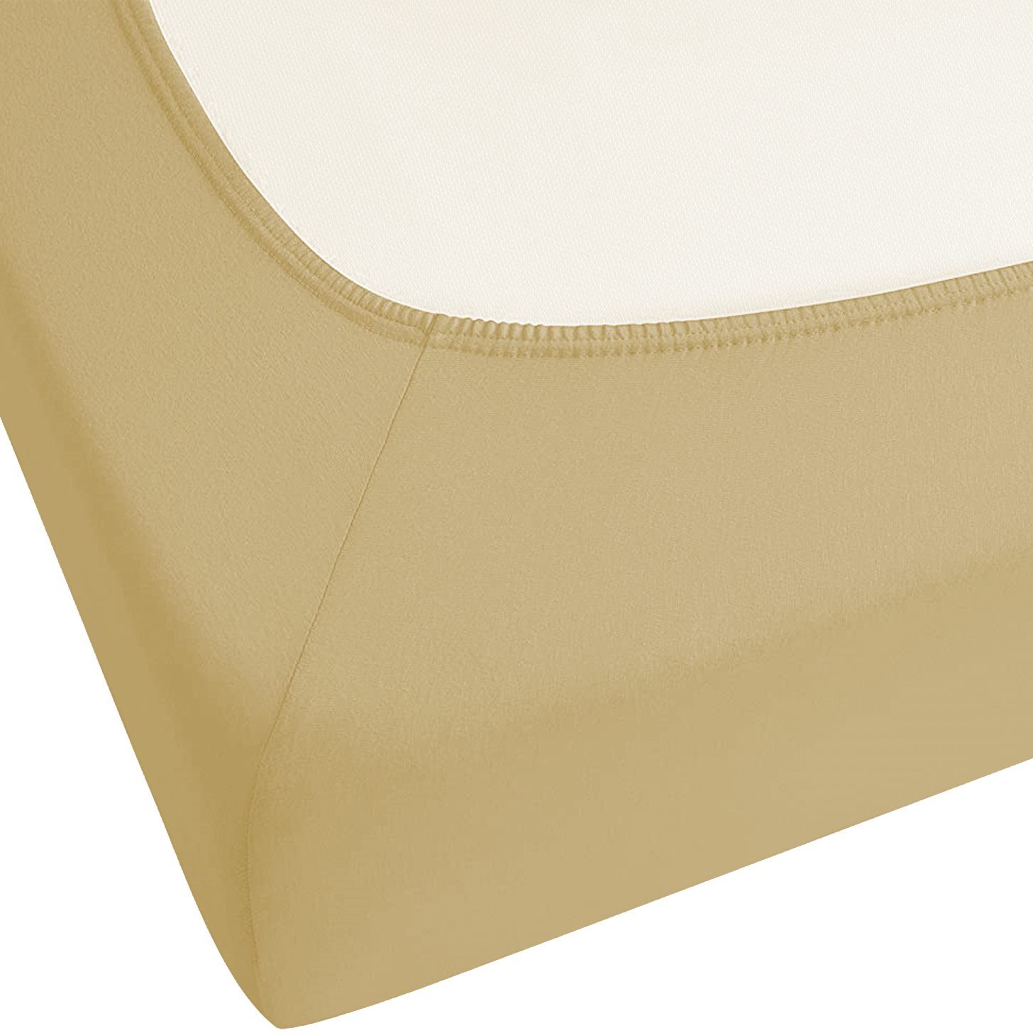 Muotoonommeltu lakana JANBU puuvilla 90 x 200 cm Oliivinvihreä