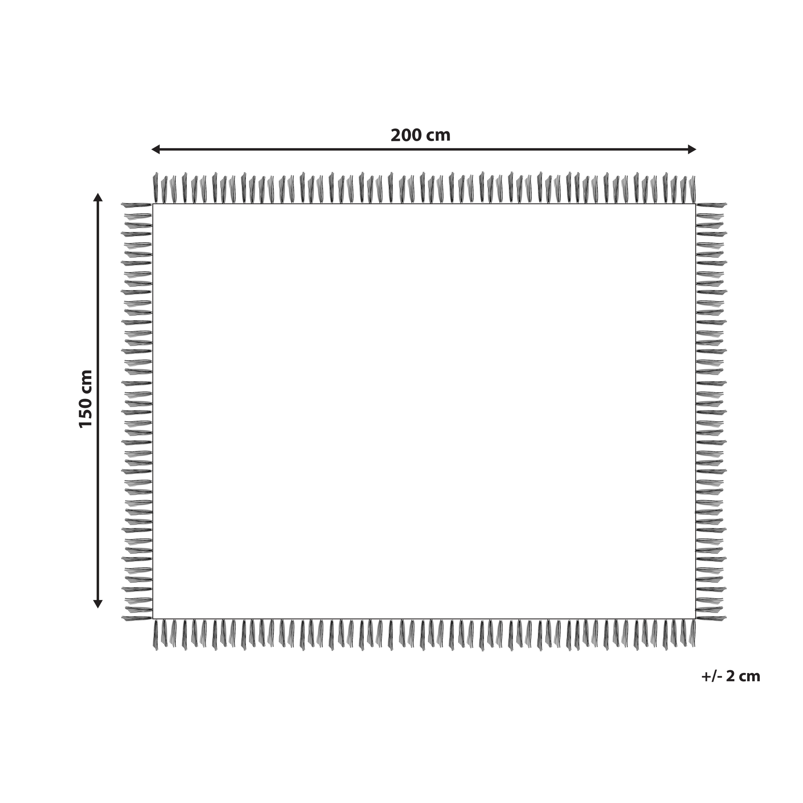 Päiväpeitto YERBENT puuvilla 150 x 200 cm Vaaleanharmaa