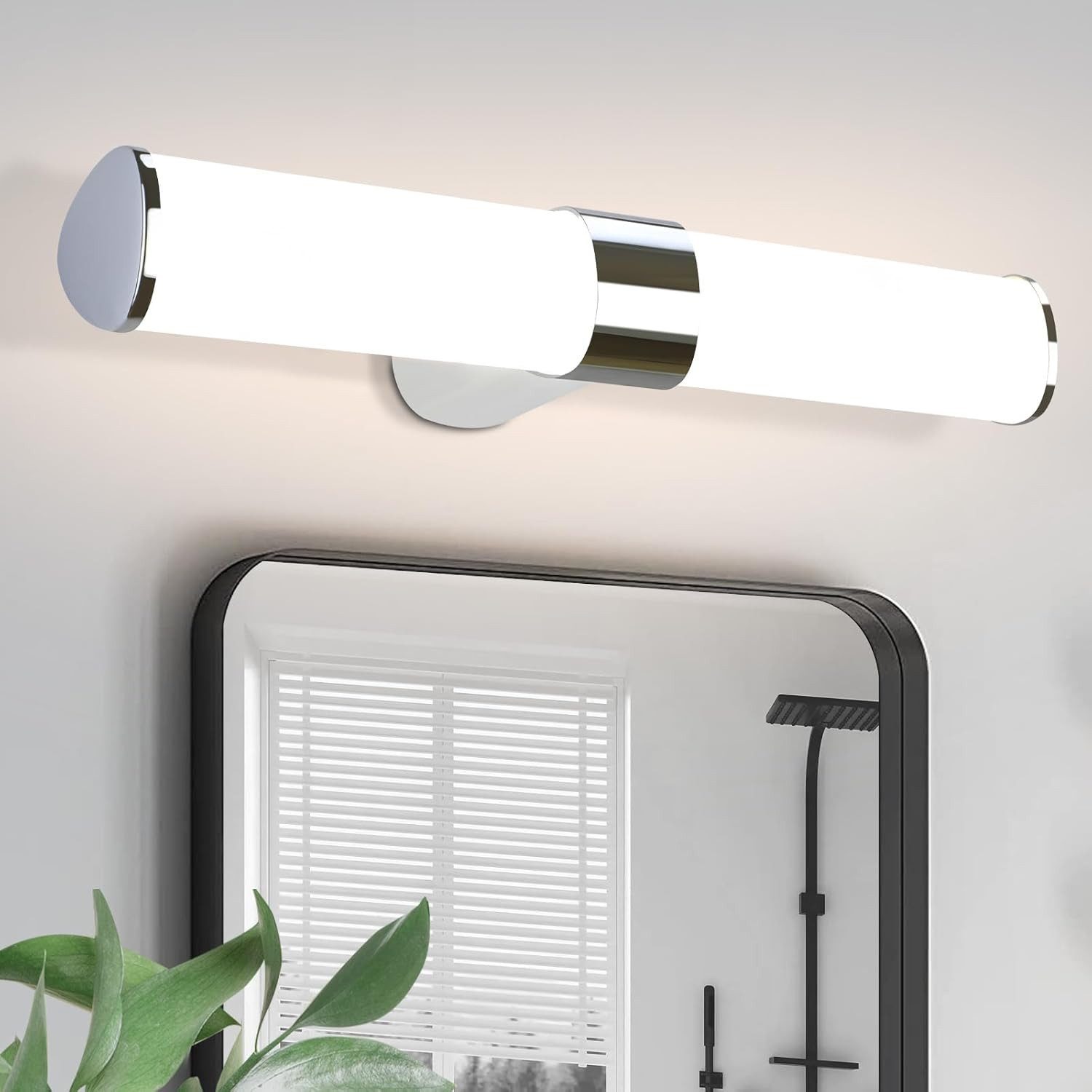 NETTLIFE LED - seinävalaisin, harmaata, metallia