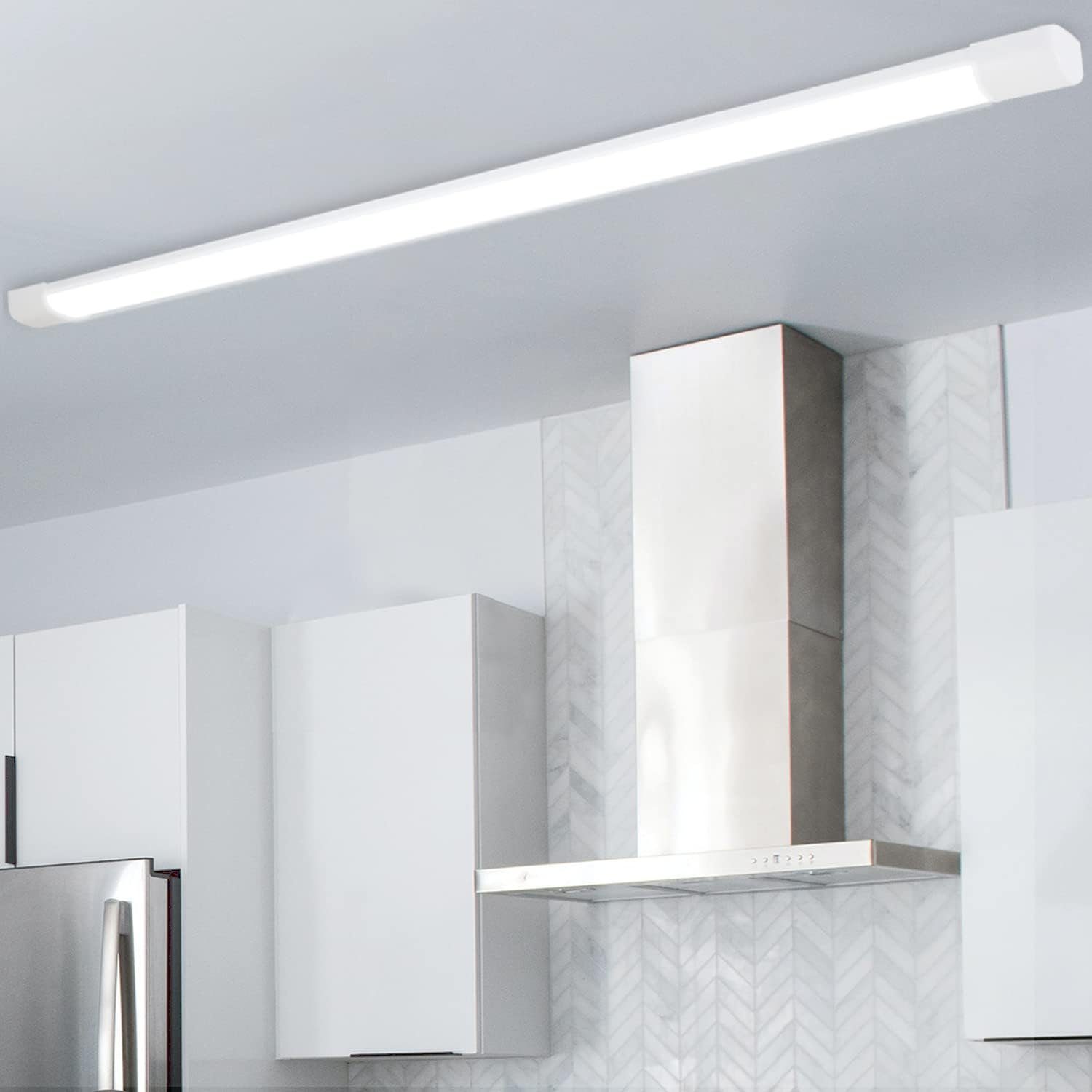 NETTLIFE LED - kattovalaisin, 120cm, 36W, putkivalaisin, märkätiloihin, 4000K Kellarilamppu, neutraali Valkoinen, pitkäValokeila, 180°