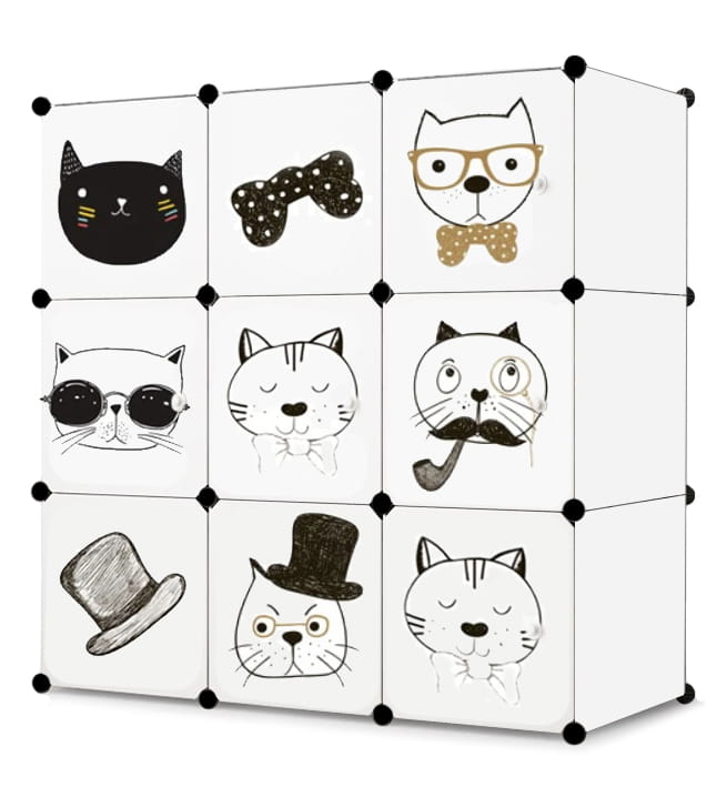 Lasten modulaarinen kaappi 9x - W02