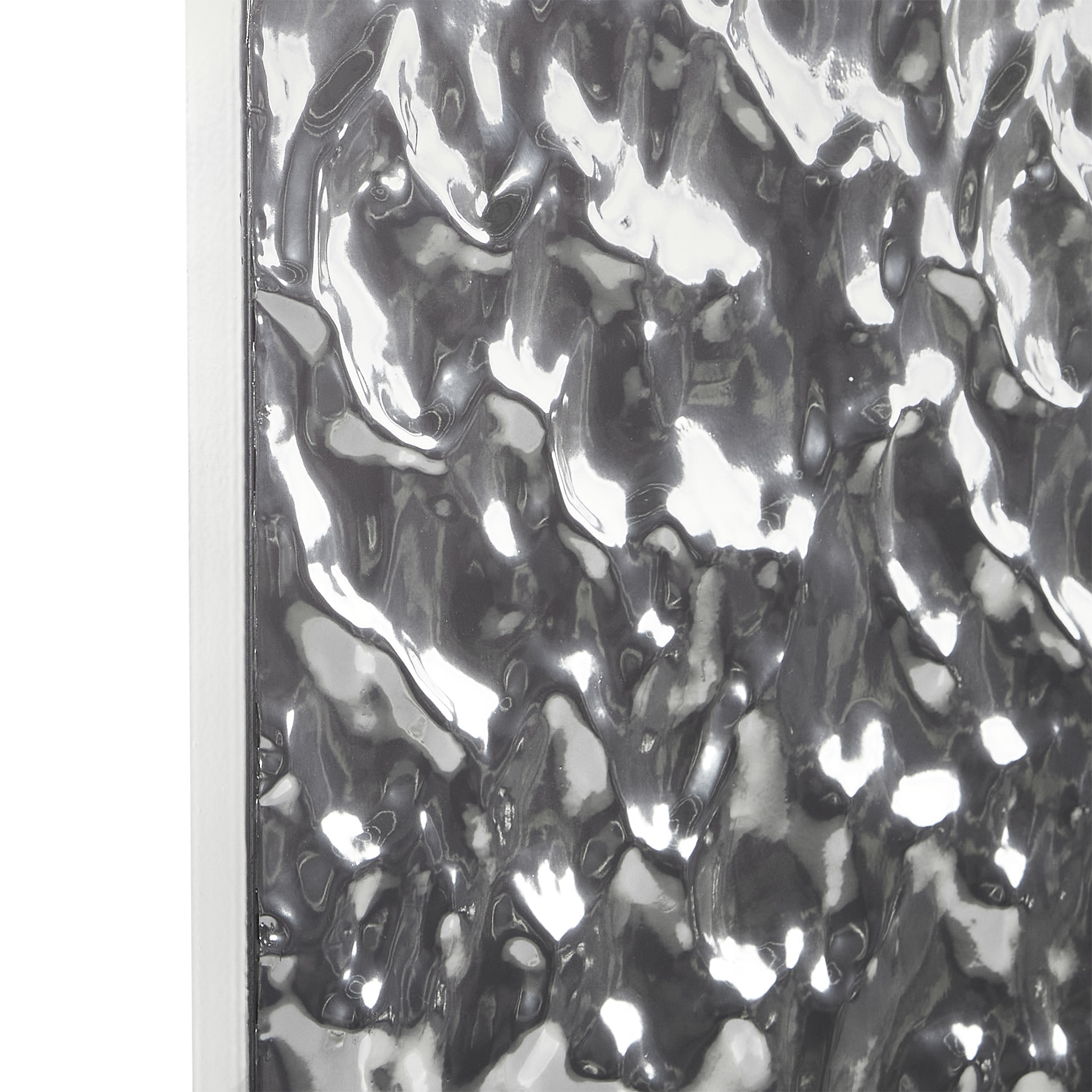 Seinäkoriste COIMBRA metalli 79 cm Hopea