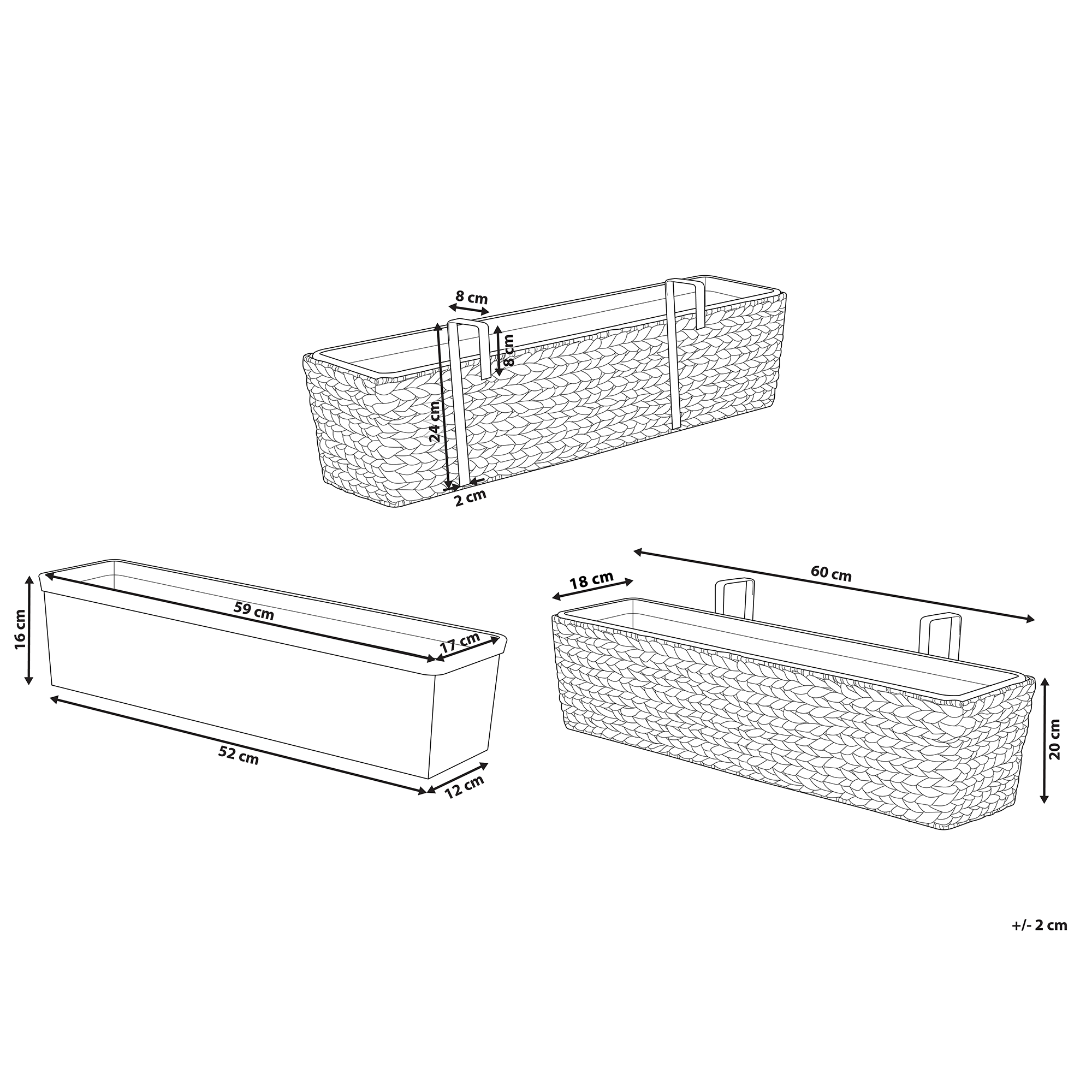 Kukkaruukku KAWALA vesihyasintti 60 cm Hiekanbeige