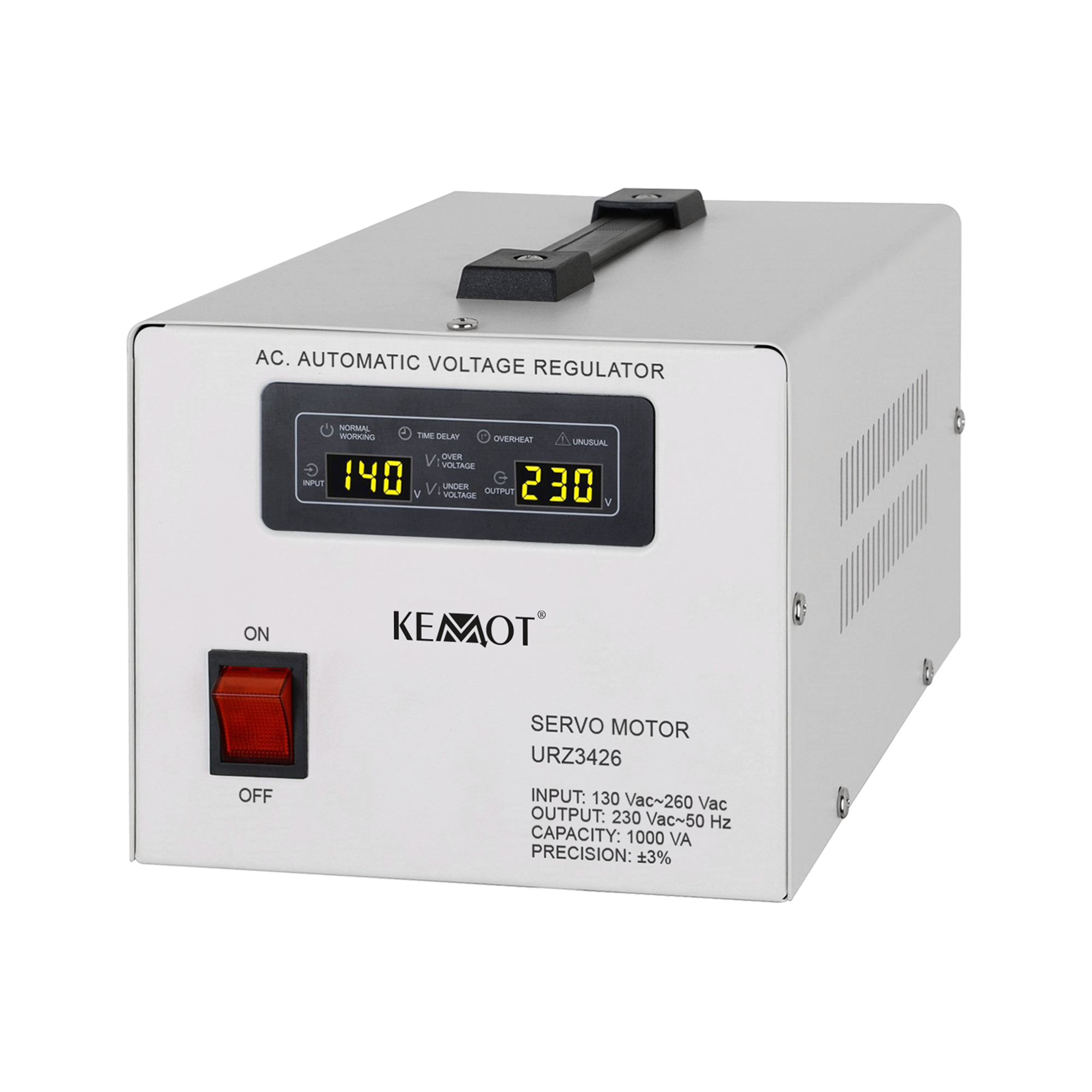 Jännitteensäätimen servomoottori 230V 1000VA Kemot