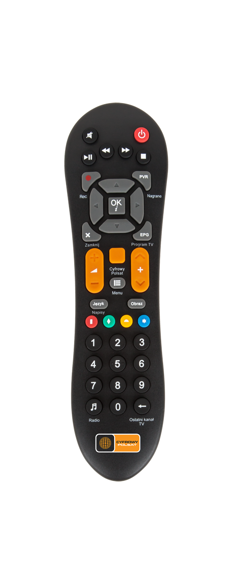 Kaukosäädin Cyfrowy Polsat HD7000 -dekooderille