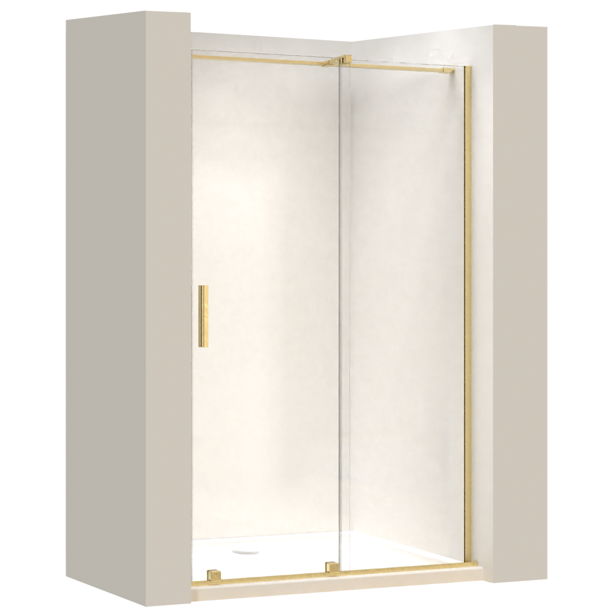 REA suihkuovi MONTANA 110 harjattu kulta, 0,6X110X200CM