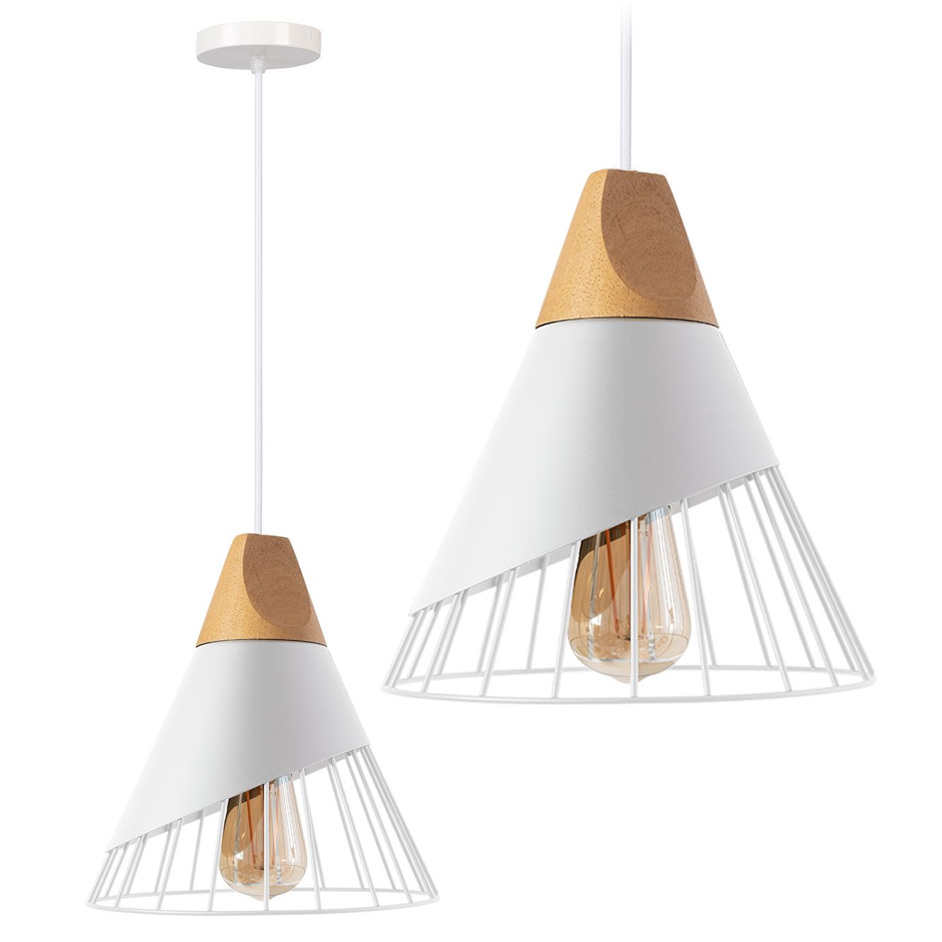 TOOLIGHT riippuva kattovalaisin APP226-1CP valkoinen, 25, 5x25x90cm