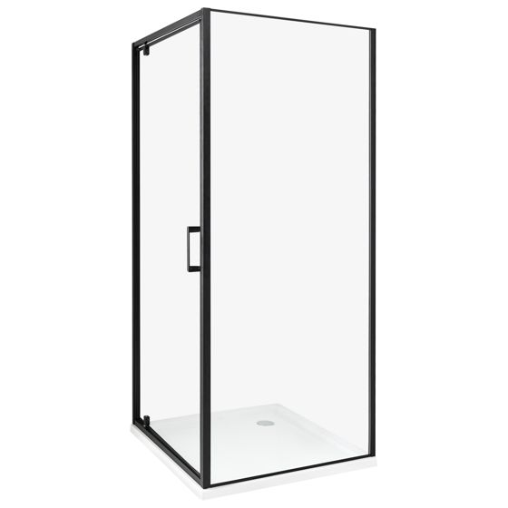 Suihkunurkka DARLI 80 x 80 x 185 cm Musta