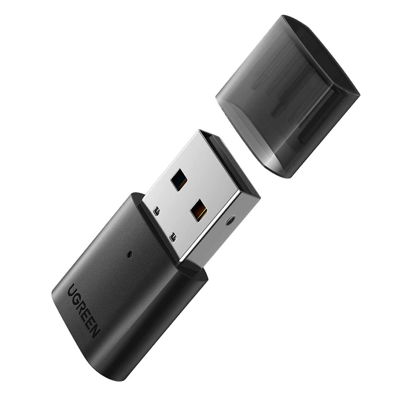 Bluetooth 5.0 USB-A -lähetin-vastaanotinsovitin musta