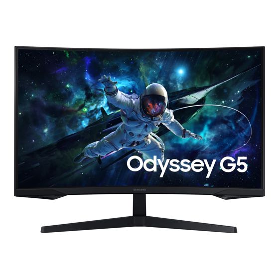 Samsung | LS27CG552EUXEN | 27" | VA | 2560 x 1440 pikseliä | 16:9 | 1 ms | 300 cd/m² | Musta | 144 Hz - Samsungin 27-tuumainen VA-näyttö, jonka resoluutio on 2560 x 1440 pikseliä